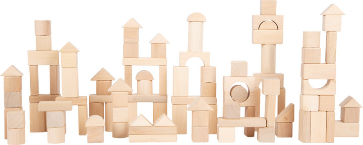 Holzbausteine Natur 100er-Pack im Beutel